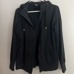 North face button front full zip coat
